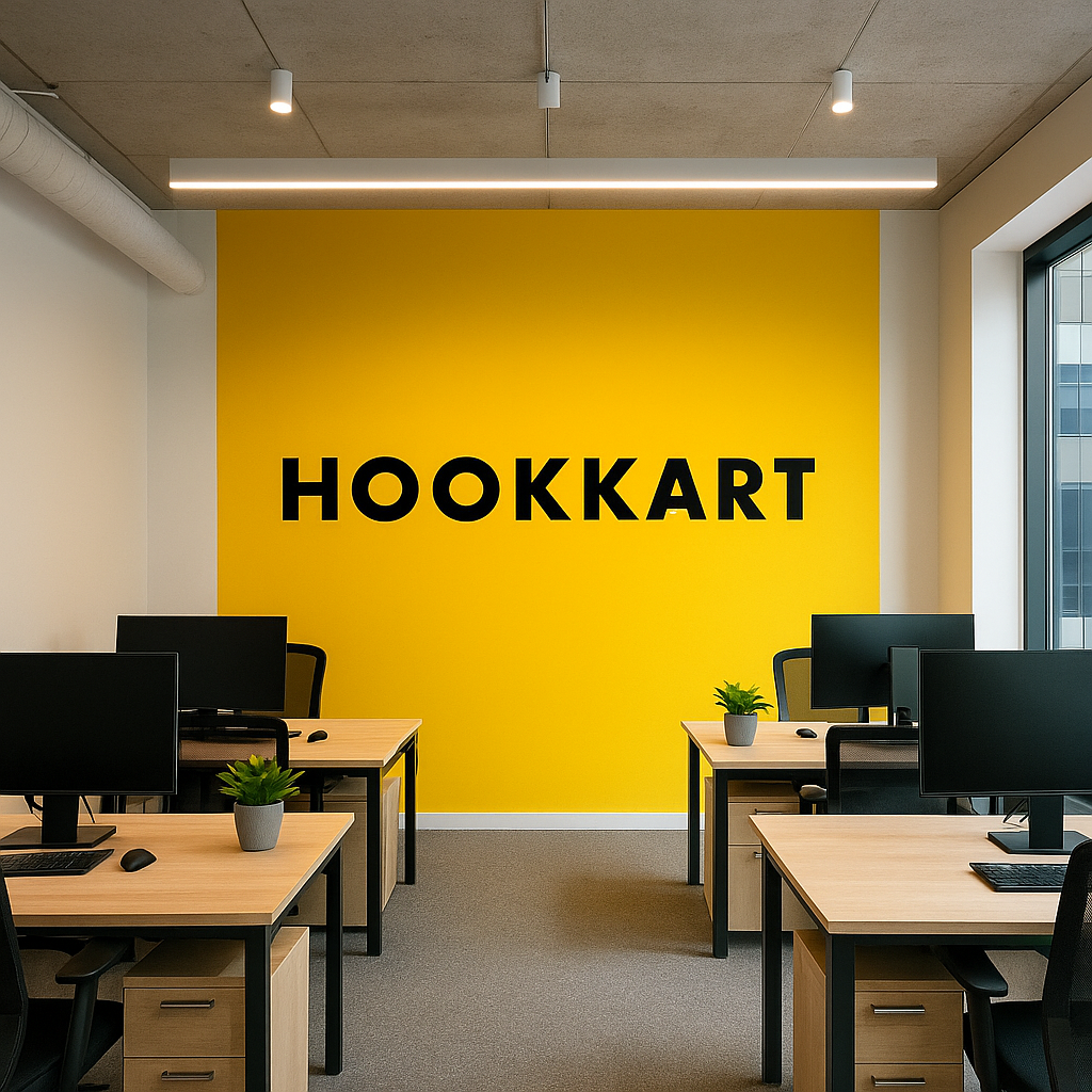 Hookkart agency working space showcasing best digital marketing agency in Malappuram